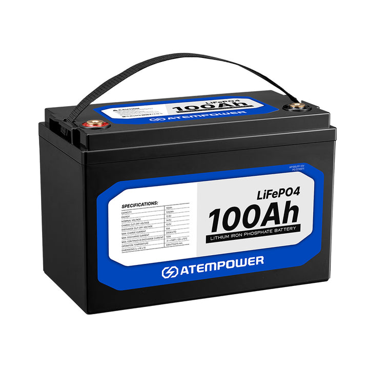100Ah Lithium Battery 12v LiFePO4 Deep Cycle Camping RV Solar