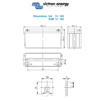 Victron 12V 165Ah Gel Deep Cycle Battery