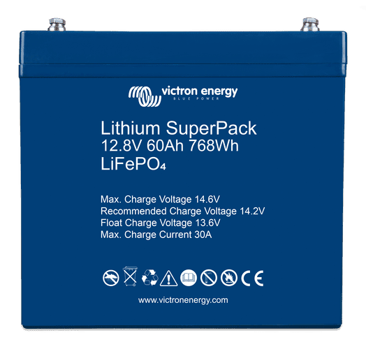 Victron 12V 60Ah SuperPack M6 Lithium Battery