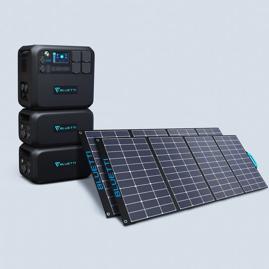 BLUETTI AC200MAX + 2*B230 + Solar Panels | Home Battery Backup