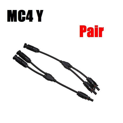 SunMaxx™ Pair Solar Cable MC4 Y Branch Connectors