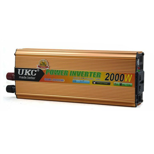 2000W / 4000W (Peak) W 12VDC-AC Car Power Inverter  Caravan Boat USB Charge