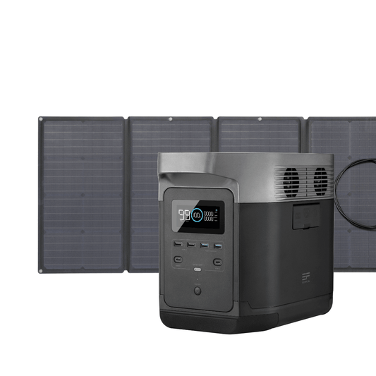 EcoFlow DELTA Portable Power Station  with 160W Solar Panel