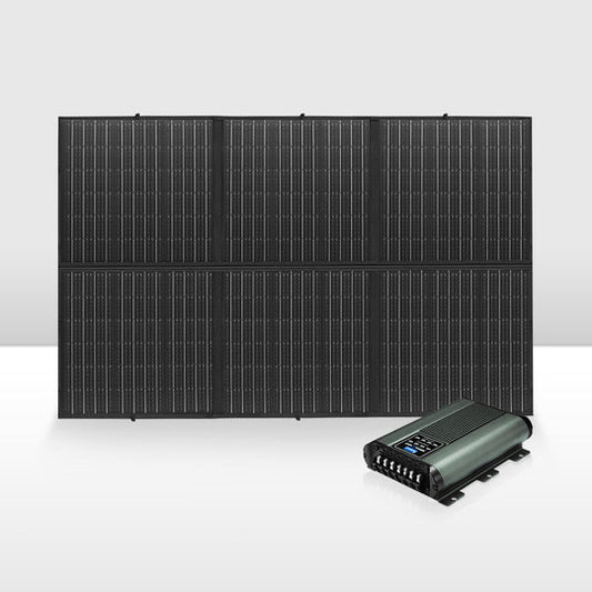 12V 300W Folding Solar Panel Blanket + DC to DC Battery Charger